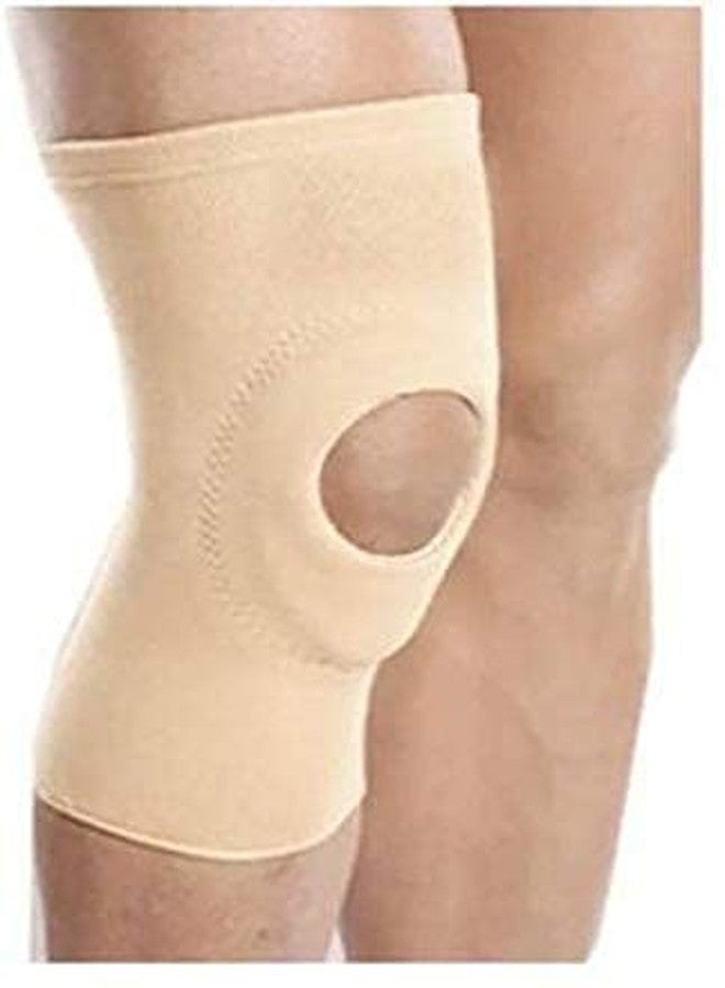 MEDTRIX Open Patella Knee Cap Knee Support Beige M - Image 1