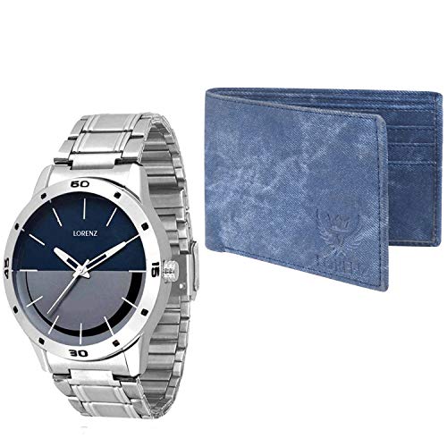 LORENZ Men's Gift Combo Set of Watch, Wallet & a Gift Box | CM-1046WL-05 - Image 2