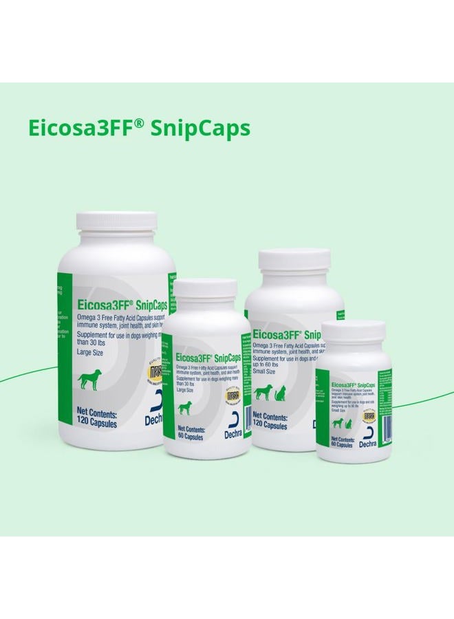 Dechra Eicosa3FF SnipCaps Omega 3 Free Fatty Acid Capsules for Dogs - Large, 120 ct - Image 5