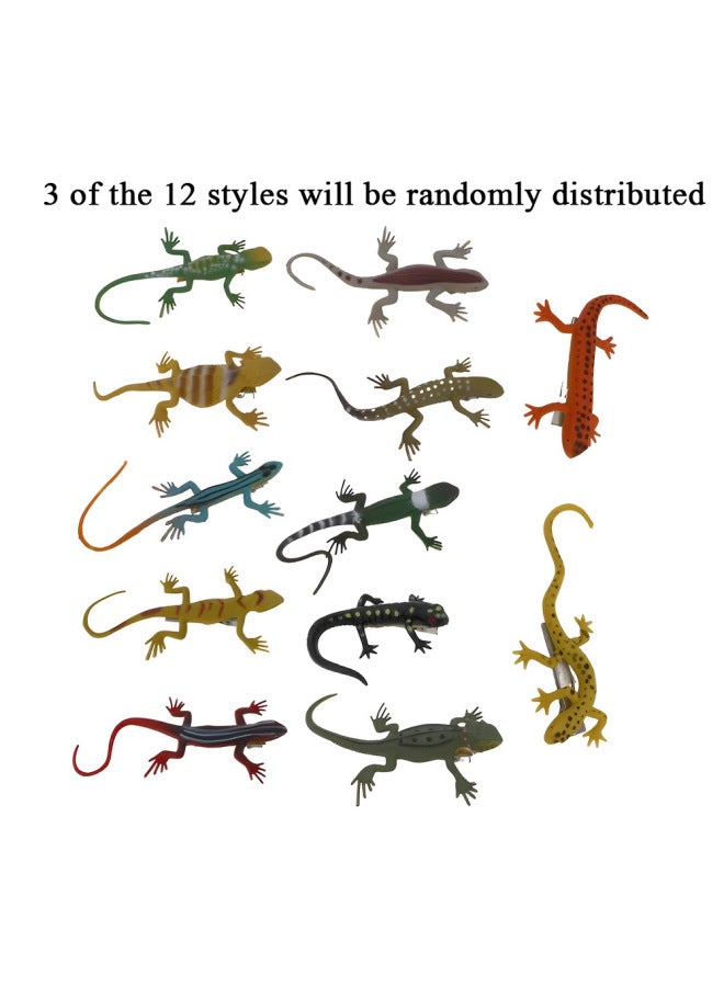 Loquat Tools All Saints Day Creative Artificial Decorative Decorations Holiday Lizard  Spoof Ornaments Hairpin-Color:Lizard Hairpin - 3-piece Set - Image 1