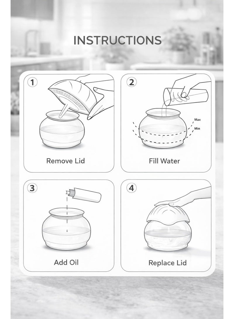 vsell24 معطر هواء كهربائي على شكل ورقة، جهاز تنقية وترطيب هواء محمول – مُجدد هواء مدمج للمنزل والمكتب - Image 4
