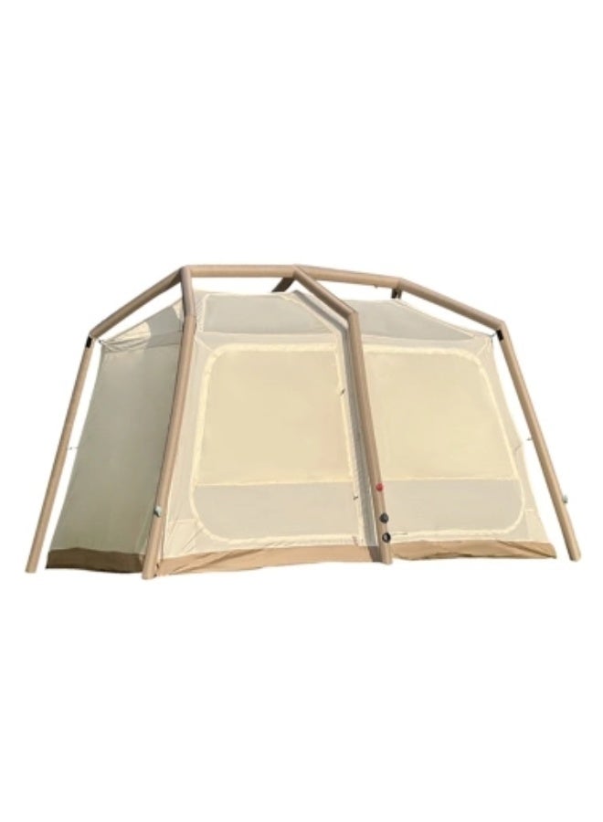 توبيز خيمة توبي القابلة للنفخ 04 خيمة تخييم مع مضخة، خيام تخييم فاخرة تتسع من 4 إلى 6 أشخاص، خيمة كابينة مع أبواب ونوافذ شبكية، بطارية قابلة لإعادة الشحن للنفخ - Image 1