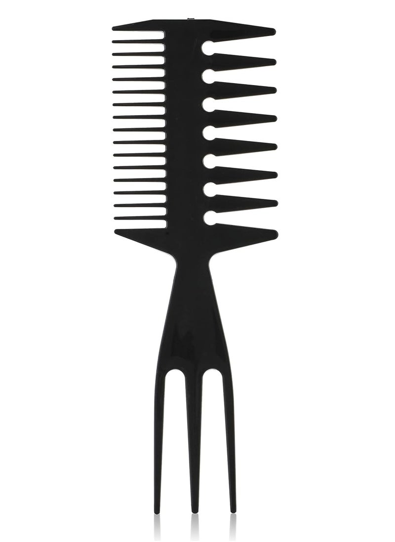 Generic Comb hair styling Double Sided Wide Range black  - Image 1