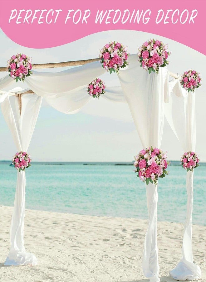 AUMVEYI Peony Artificial Flowers, 6 Bundles Fake Peonies Faux Pink Flower Centerpieces for Tables Vase, Bulk Blush Silk Peonies Artificial Bouquet for Wedding Decorations Indoor Floral Arrangement - Image 5