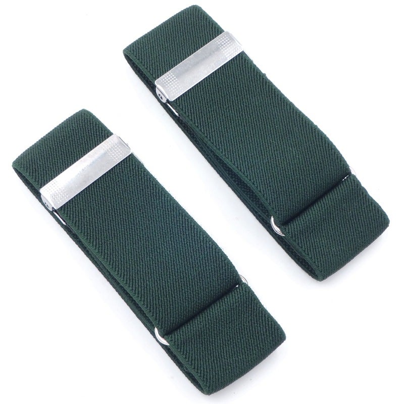 Soul-Calming Fabric Cufflinks Men Women Blazer Sleeve Bands Army Green 