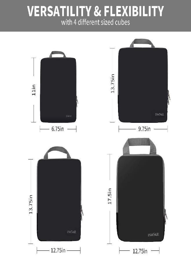 BAGAIL BAGAIL 4 Set/5 Set/6 Set Compression Packing Cubes Travel Accessories Expandable Packing Organizers - Image 5
