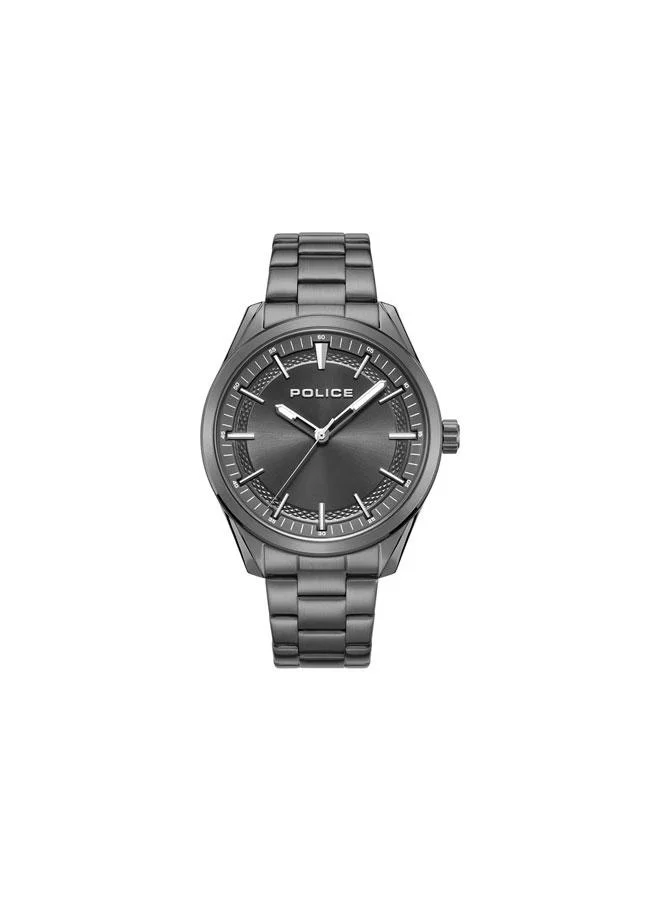 POLICE Grille Gunmetal Dial Gunmetal Stainless Steel Bracelet Analog Watch for Men - 42mm