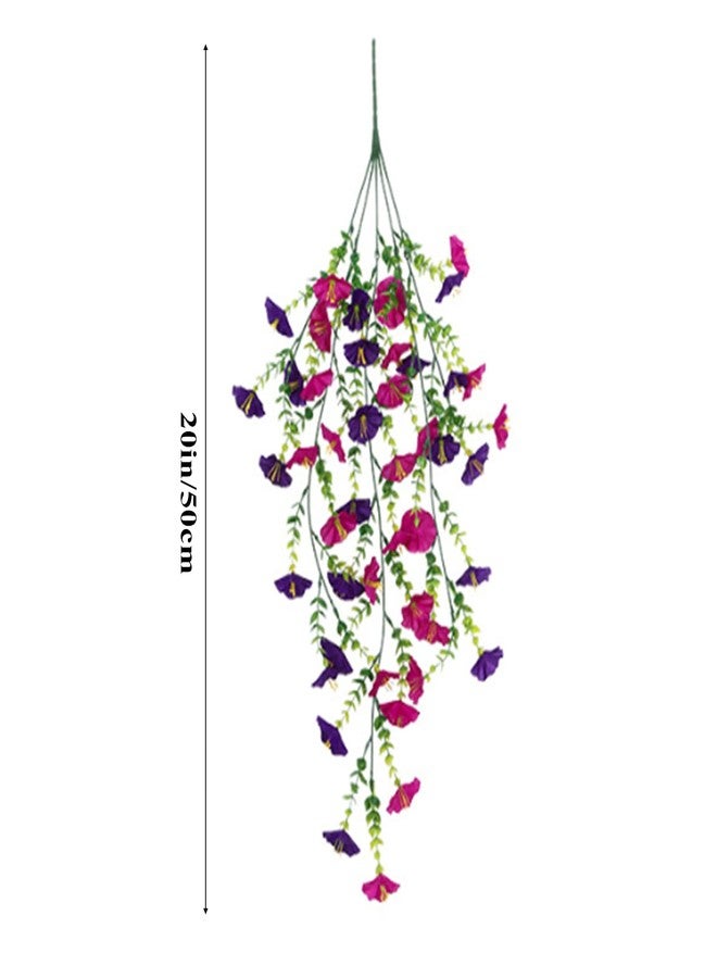 IVICOO Fake Flowers for Outside,uv Resistant Artificial Outdoor Flowers, 1 Pack Fake Plants,Outdoor Faux Plants,Artificial Hanging Plants Outdoors Fake Flowers（Purple Pink） - Image 2