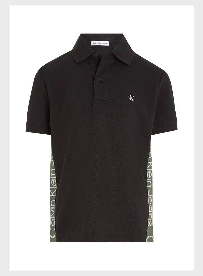 Calvin Klein Jeans Kids Logo Polo T-Shirt