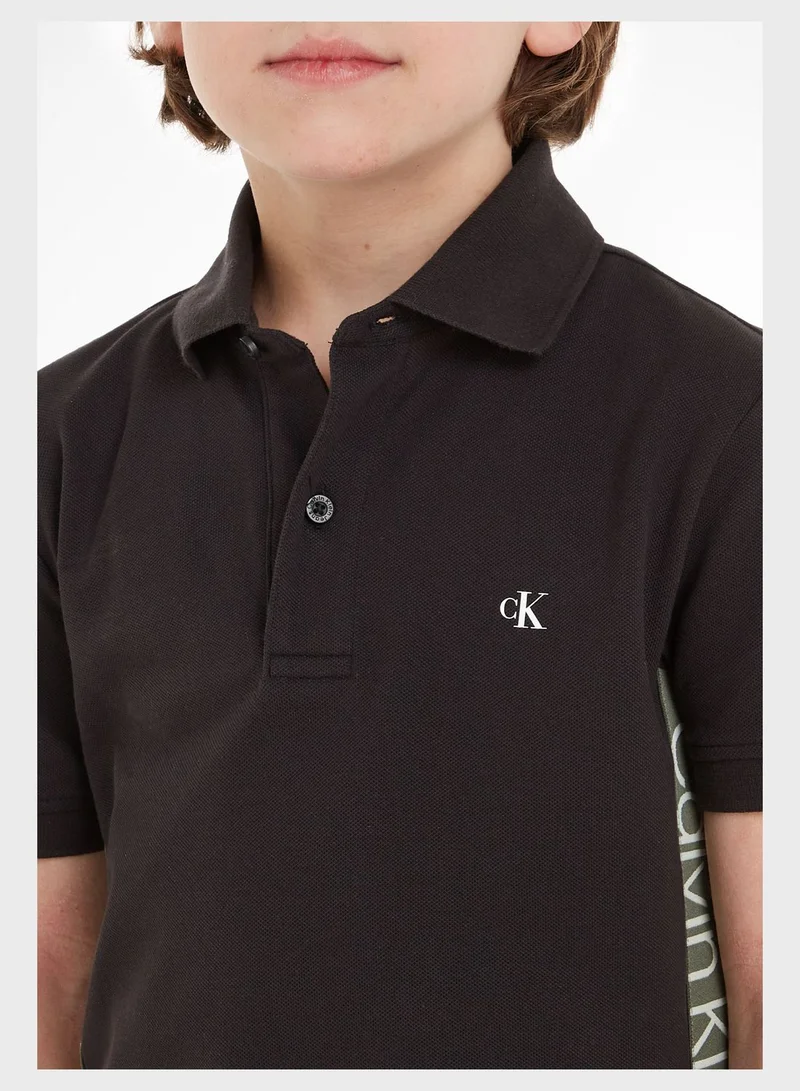 Calvin Klein Jeans Kids Logo Polo T-Shirt