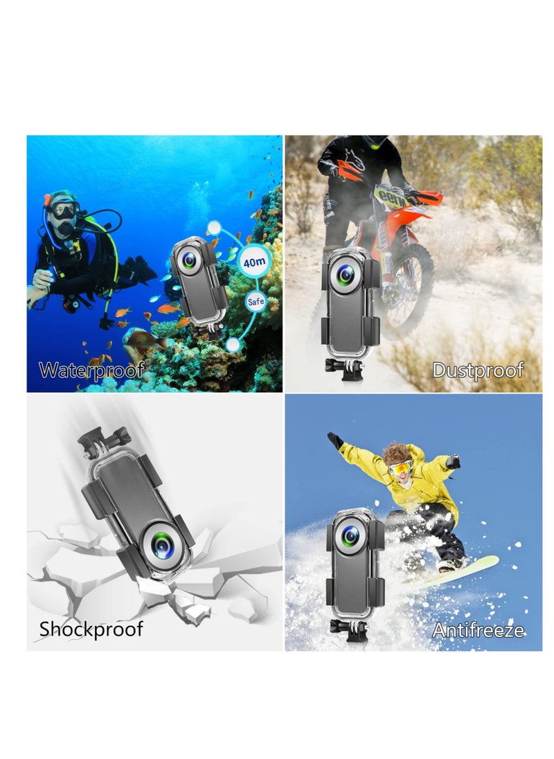Y&D - Waterproof Case Housing Dive for Insta360 ONE X2 Action Camera, Up to 40m/131ft, Diving, Snorkeling, Swimming - Image 1
