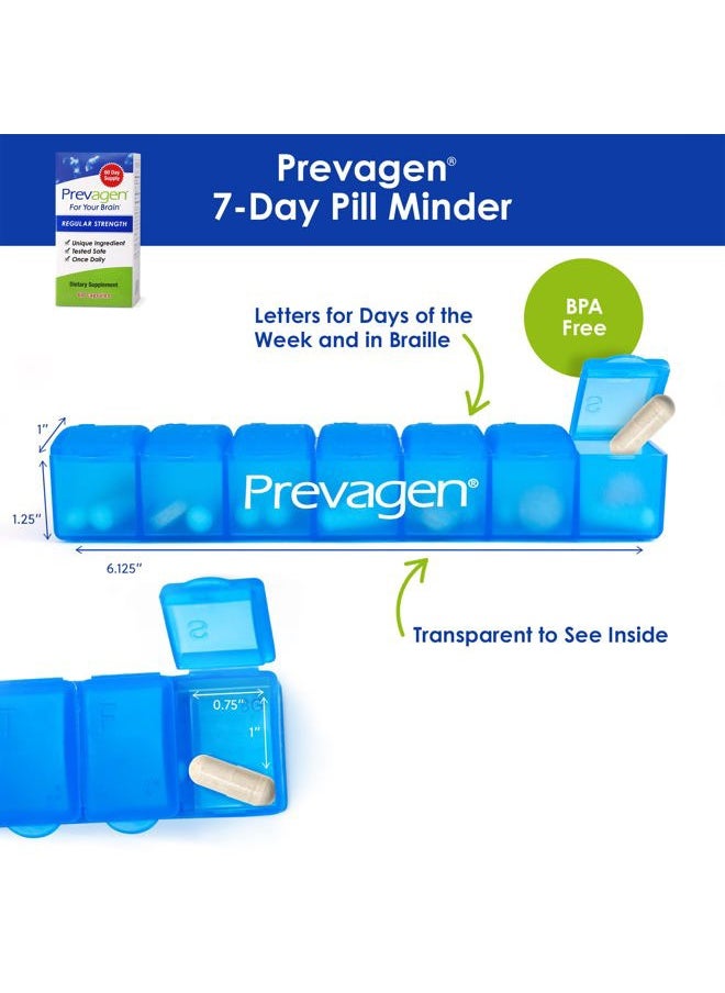 Prevagen - Regular Strength 10mg, 60 Capsules with Apoaequorin & Vitamin D and 7-Day Pill Minder - Image 1