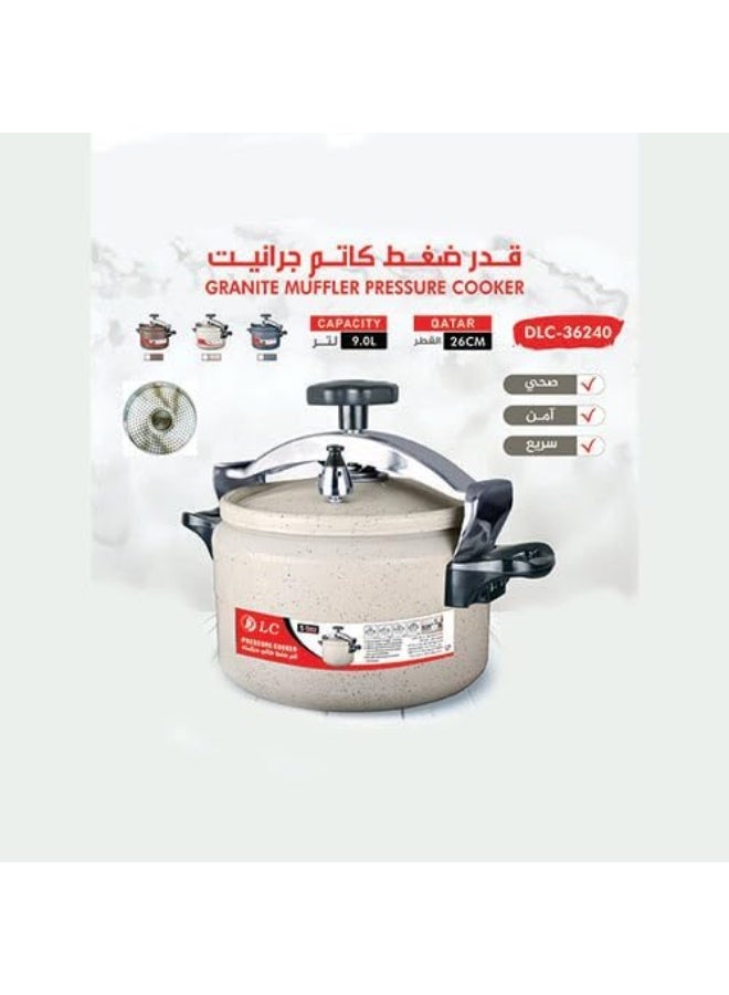ال سي Pressure Cooker LC Multi Sizes and Colors (9.0 Liter 26 cm DLC-36240) - Image 2
