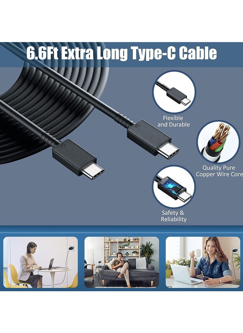 Super Fast Charger，for Samsung 25W USB C Fast Charging Plug and 1M Cable USB C to C for Samsung Galaxy S24 S23 Ultra S22 S21 S20 A33 A53 A54 A14 A13 Z Flip/Fold4