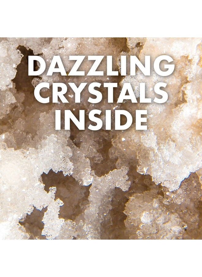 Discover with Dr. Cool - Break Open 2 Jumbo Geodes Break Your Own Large Geode With Crystals Earth Science Kit For Kids To Learn Geology Gifts For Rock Collectors Cool Rocks For Boys And Girls - Image 1