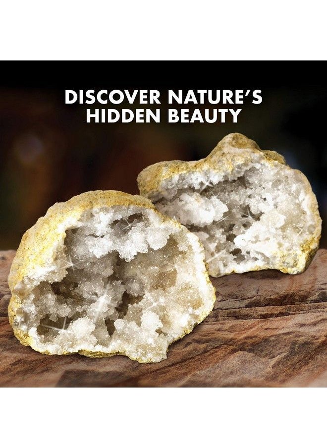 Discover with Dr. Cool - Break Open 2 Jumbo Geodes Break Your Own Large Geode With Crystals Earth Science Kit For Kids To Learn Geology Gifts For Rock Collectors Cool Rocks For Boys And Girls - Image 1