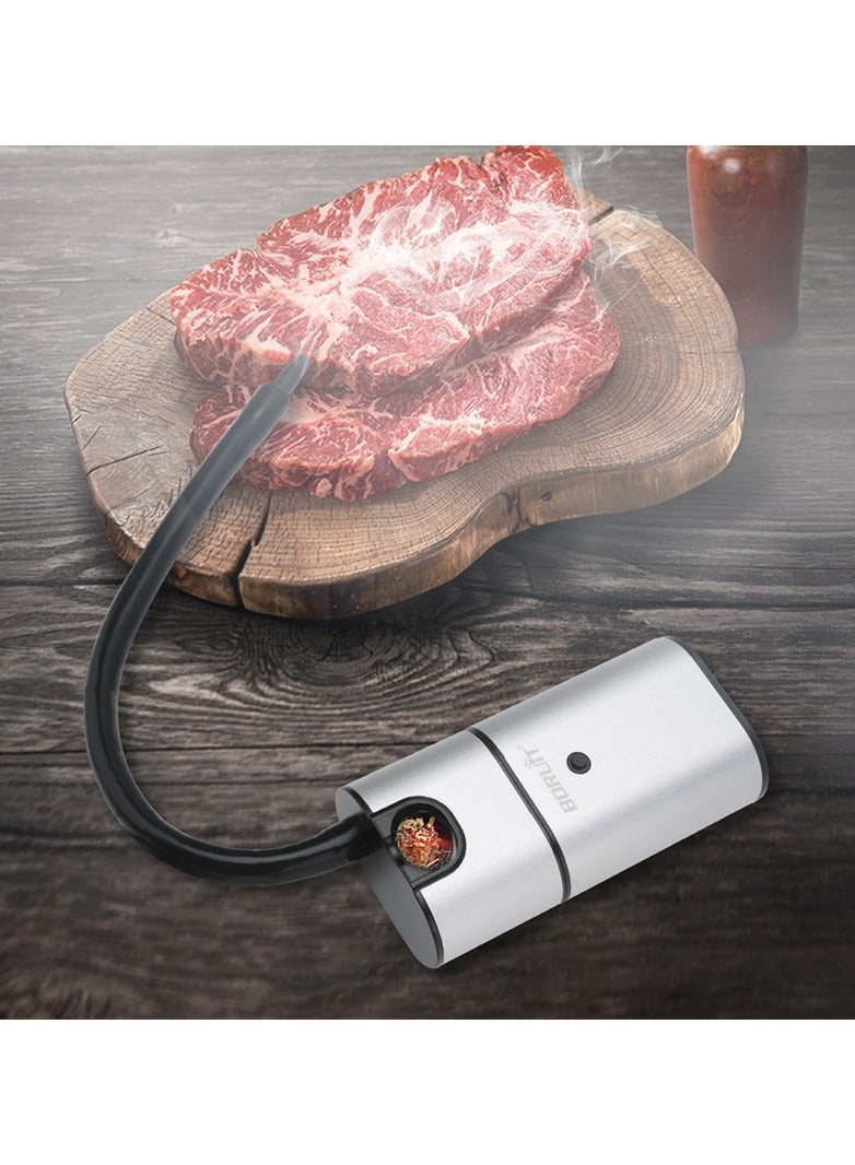 BORUIT Portable Smoke Cooking Tool For Kitchen Silver/Black 12.5x6.5x3.5cm - Image 3