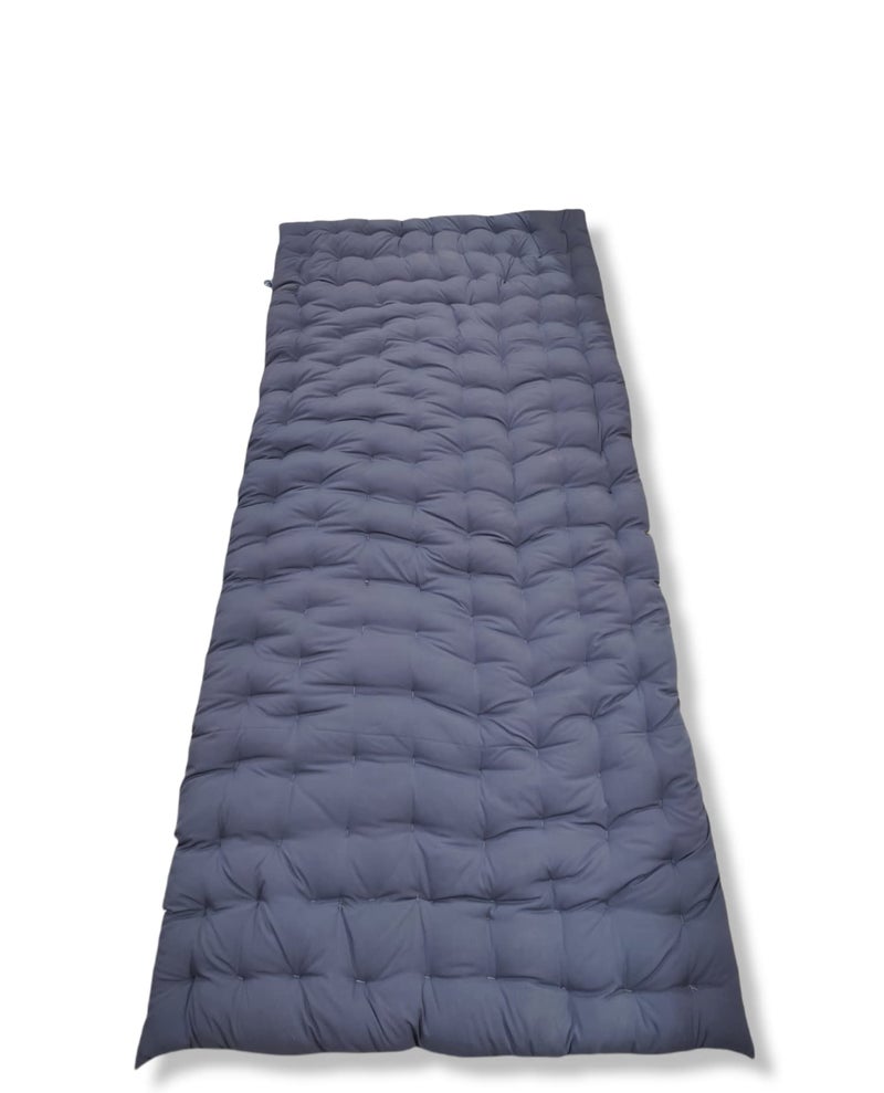 ATOOTFUSION Soft Cotton Grey Color Quilt | Mattress` Foldable Light Weight Filled Single Firm Cotton Quilt Mattress| Gadda (Solid Coloured, 1 Sleeping Capacity, 3 x 6 ft or 72 x 36 Inches) (Grey) - Image 2