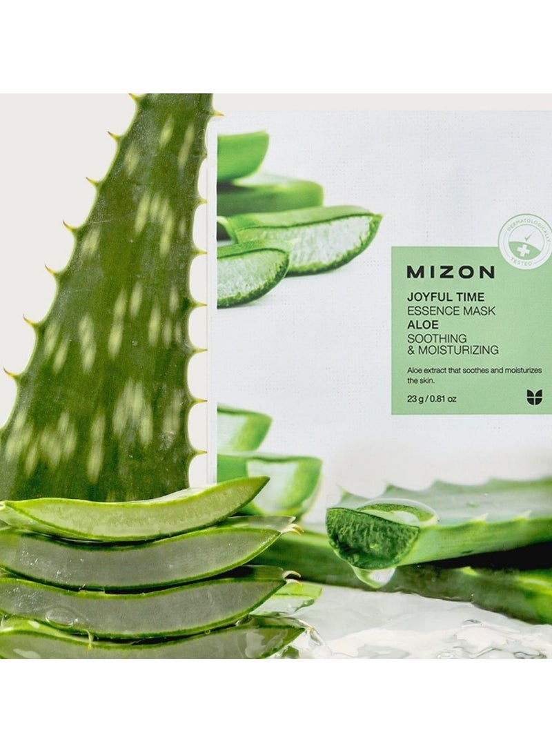 ميزون قناع Mizon Joyful Time Essence Mask المهدئ والمرطب بخلاصة الصبار، وحدة واحدة - Image 2