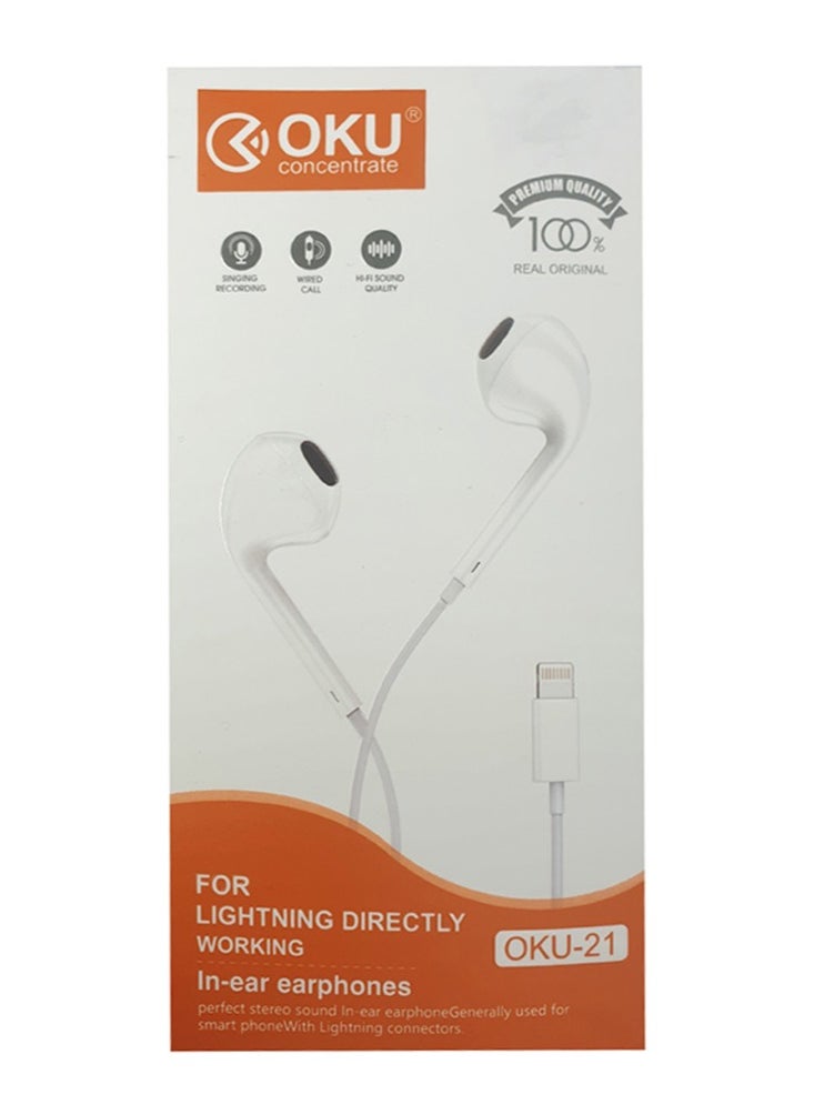 OKU Concentrate - Wired Mono Headset With Lightning Connector - Image 1