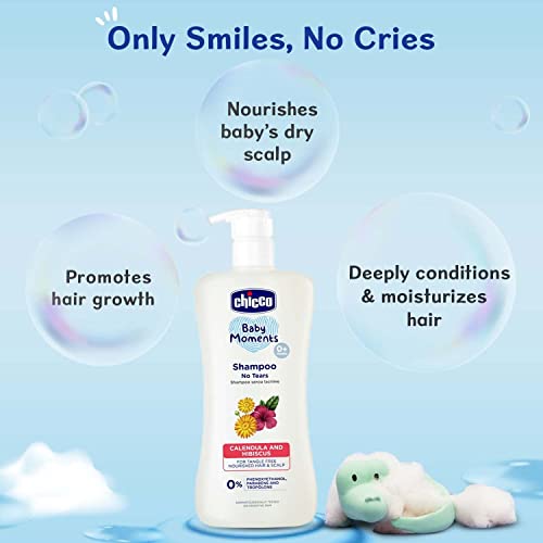Chicco No-tears Shampoo for Soft and Tangle-free Baby Hair, Dermatologically tested, Paraben free (500 ml) - Image 2