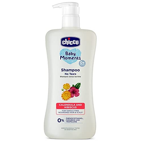Chicco No-tears Shampoo for Soft and Tangle-free Baby Hair, Dermatologically tested, Paraben free (500 ml) - Image 1