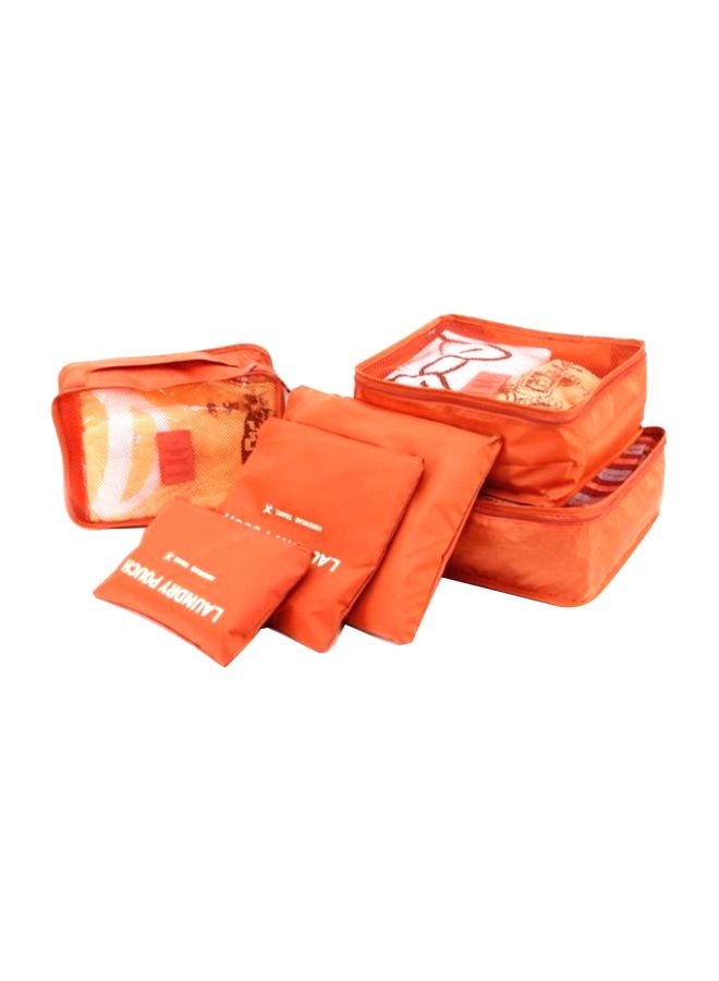 Cool Baby 6-Piece Packing Organizer Set Orange/Clear - Image 1