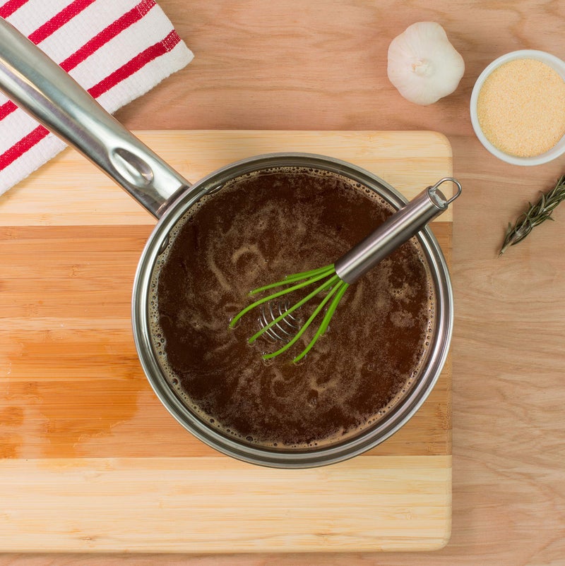 Mrs. Anderson's Baking Mrs. Anderson’s Baking Rapid Whisk Junior with Double Helix Spiral Blades, 18/8 Stainless Steel and Silicone, Green - Image 4
