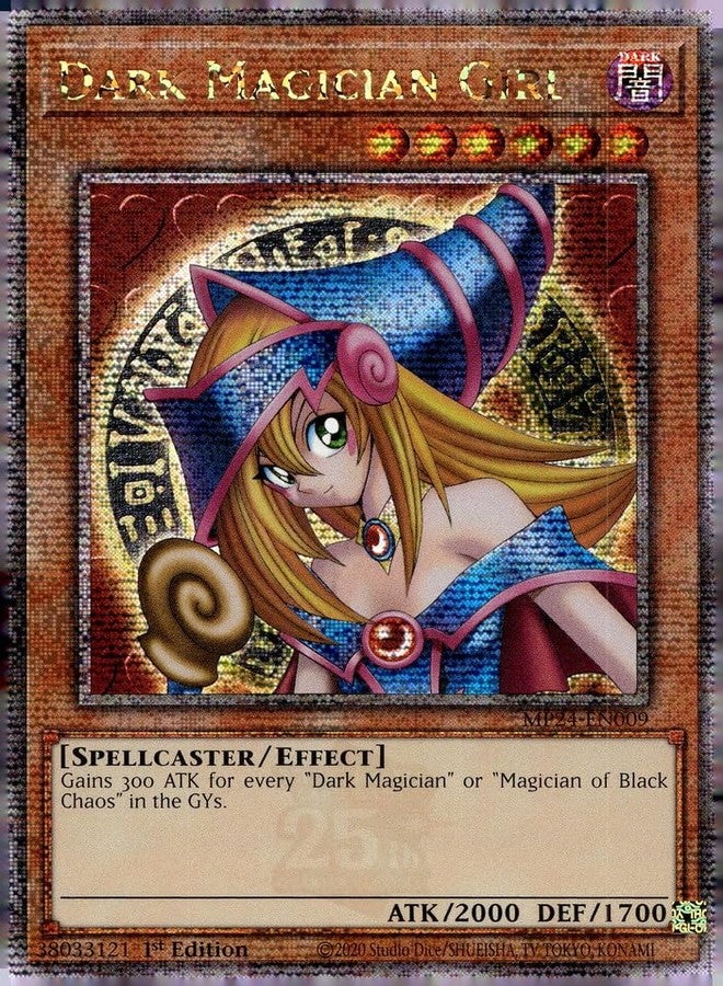 Yu-Gi-Oh! Dark Magician Girl - MP24-EN009 - Quarter Century Secret Rare - 1st Edition