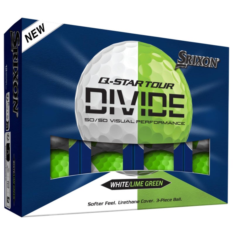 Srixon QStar Tour 6 Divide Golf Balls WhiteGreen - Image 2