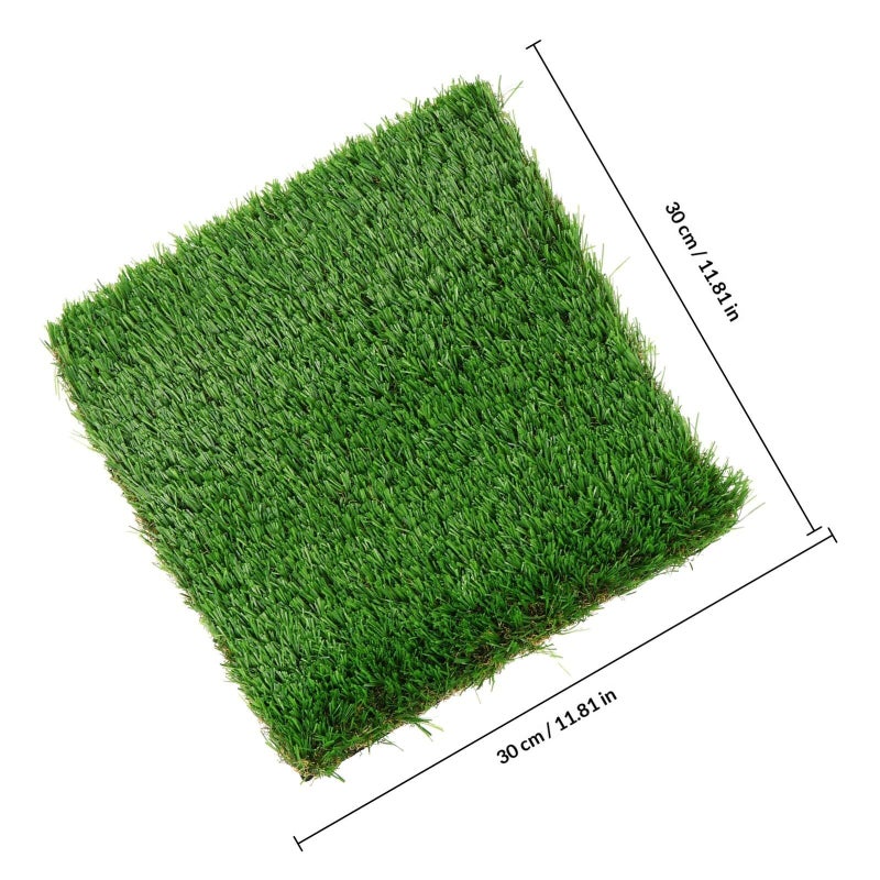 DOITOOL Golf Practice Mat Hitting Pad With Realistic Artificial Grass Surface Portable Mini Golf Training Mat For Indoor Outdoor Swing Practice Oval Black - Image 3