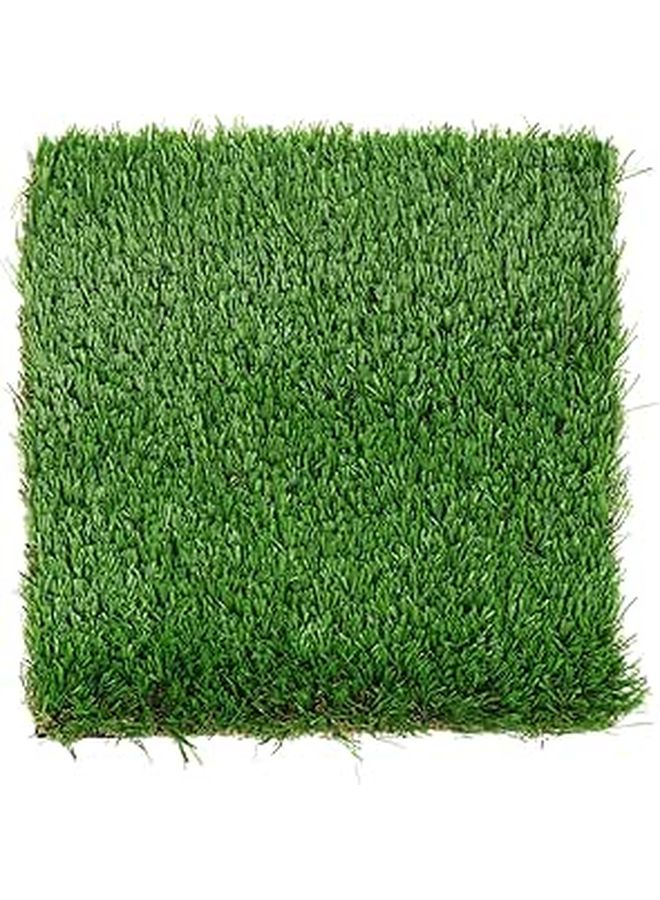 DOITOOL Golf Practice Mat Hitting Pad With Realistic Artificial Grass Surface Portable Mini Golf Training Mat For Indoor Outdoor Swing Practice Oval Black - Image 1