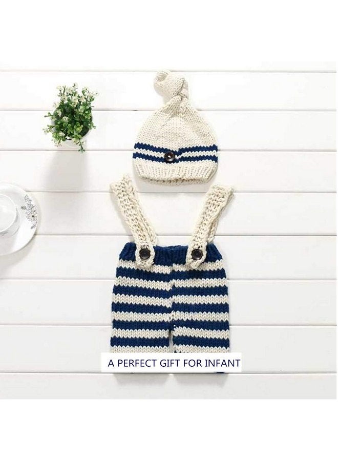 SPOKKI 3 PCS Newborn Photography Prop Baby Hat Knitted Handmade Cover Diaper with Toddler Swaddle Blankets Wraps for Infant Boy Girl Princess Twins - Image 5