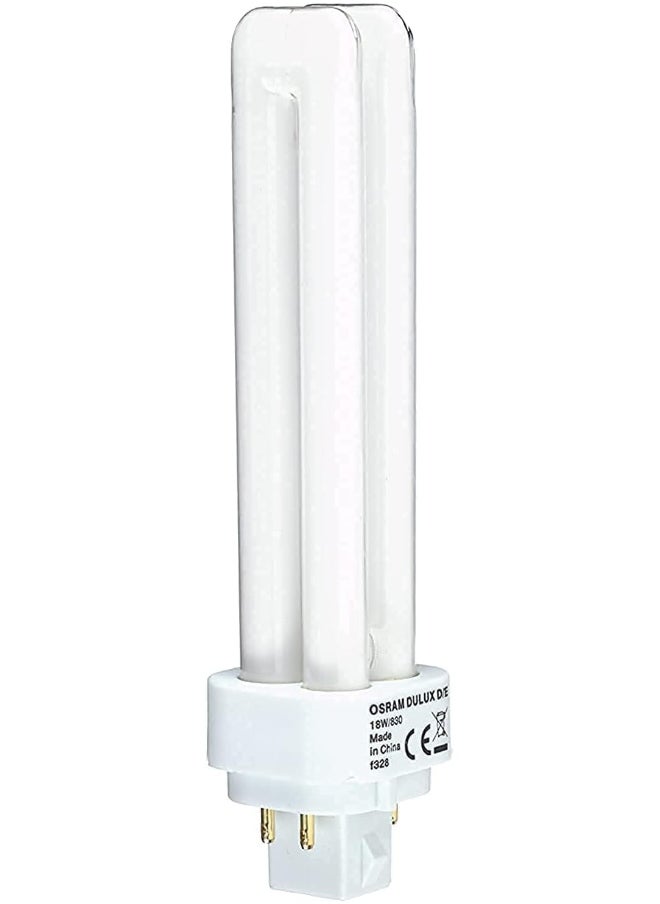 Osram Duluxd/E Energy Saver [Quicktronic Ecg] Cflni 2 Tubes 18W 4 Pin Plug In Base G24Q-2 1200 Lm Lumilux -Cool White/Energy Class A  - Image 4
