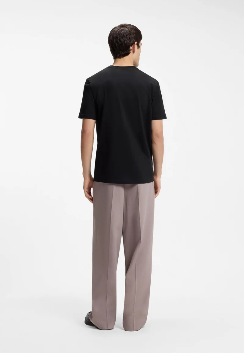 هوجو Cotton-jersey T-shirt with spaced-out logo