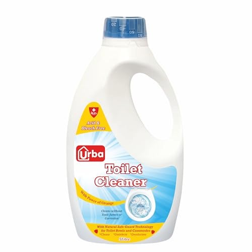 Urba Toilet cleaner 5000 ml - Citrus powered | Acid Free and Bleach Free Toilet Cleaner| Disinfectant Toilet cleaner liquid | Suitable for toilet bowl (5 litre (pack of 1)) - Image 1