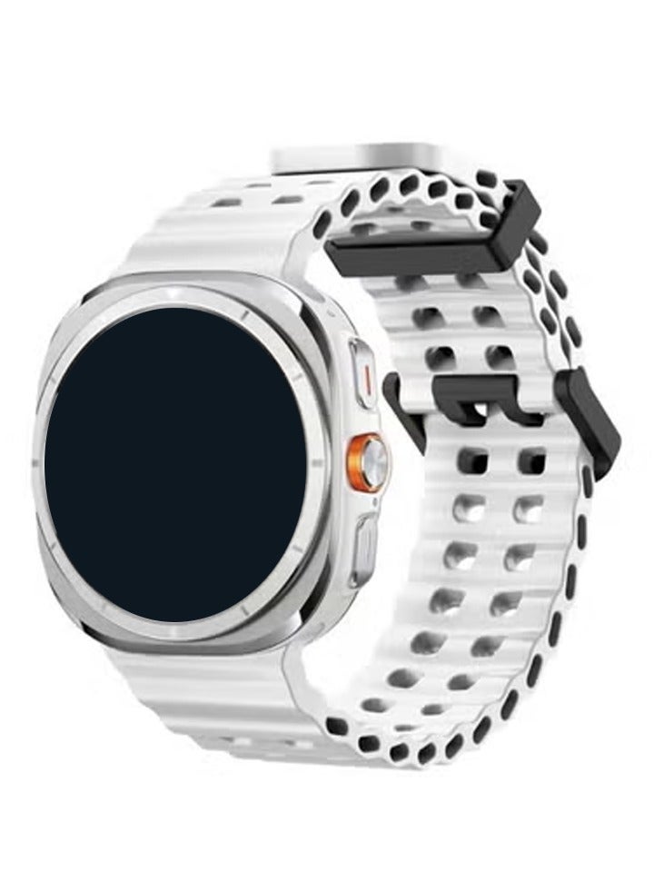 ELTRAZONE Watch 7 Ultra Replacement Watch Strap 47mm – Soft Silicone Adjustable Sport Bracelet for Men and Women, Durable and Comfortable, Sweat-Resistant, Easy to Install, Compatible with Galaxy Watch 7 Ultra, Perfect for Active Lifestyles and Daily Wear - Image 1