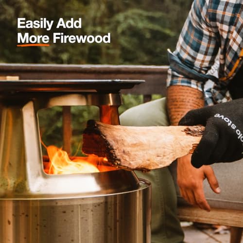 Solo Stove Bonfire Grill Top and Hub, Cast Iron Cooktop with Stainless steel Hub for 8” Elevation, Addition for Bonfire Fire Pit, Weight: 20 lbs, Diameter: 17.5" - Image 4