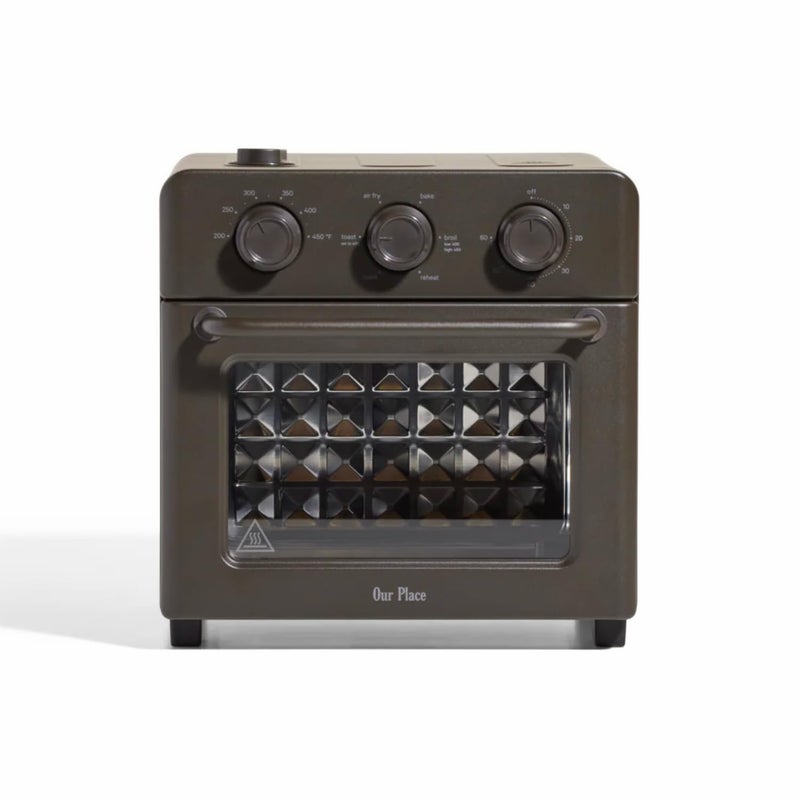 Our Place Wonder Oven 6in1 Air Fryer Toaster Oven with Steam Infusion Compact Countertop Friendly Fast Preheat Multifunctional Air Fry Toast Roast Bake Reheat Broil Char