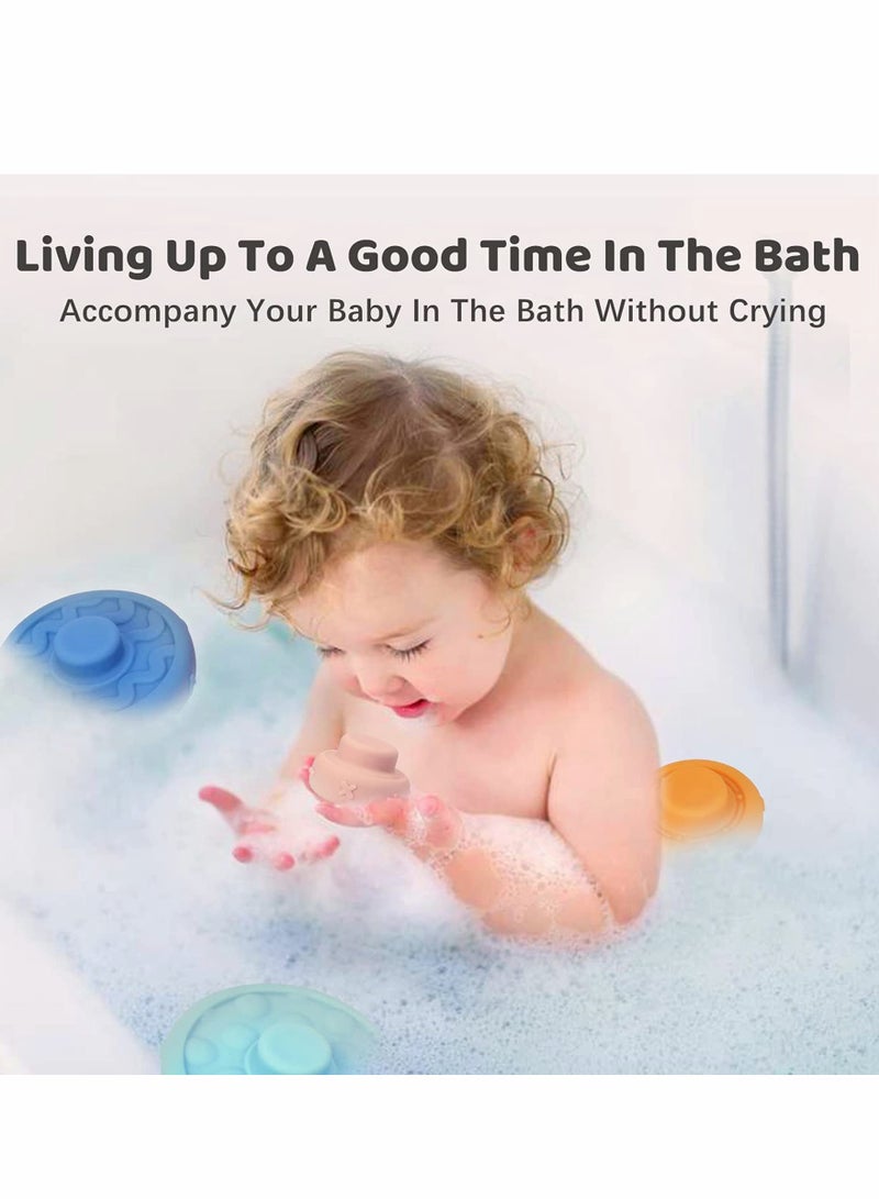 Excefore Baby Teething Toys Stacking Nesting Toys Soft Building Stacker Squeeze Toy Baby Montessori Sensory Toys with Number Fruit and Shape Early Learning Natural Brain Development for Baby (6 PCS) - Image 4