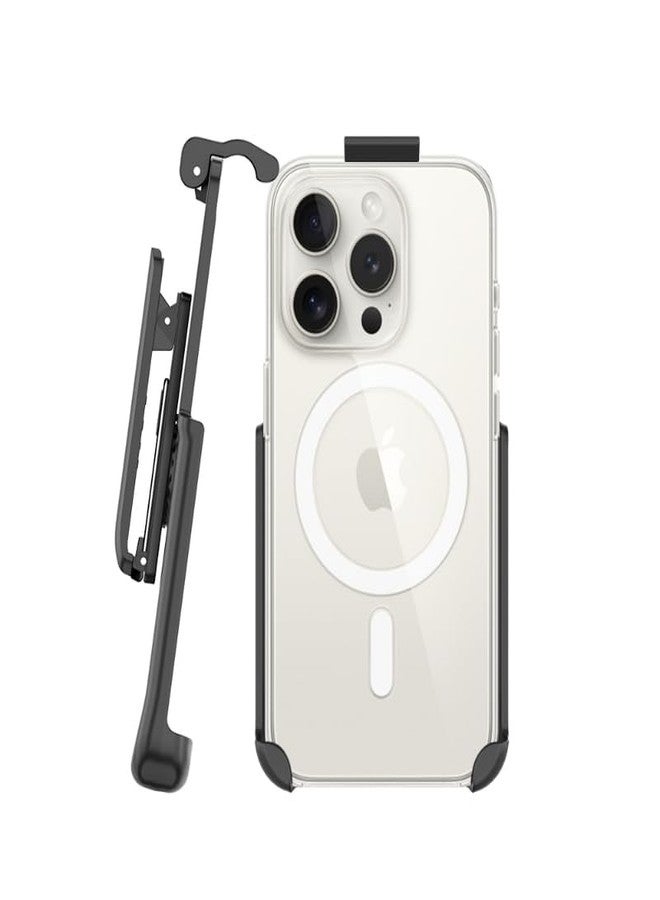 BELTRON Belt Clip Holster Compatible with Apple Clear Case for iPhone 15 Plus, iPhone 15 Pro Max - Features: Built in Kickstand (Holster Only, Case is NOT Included) - Image 2