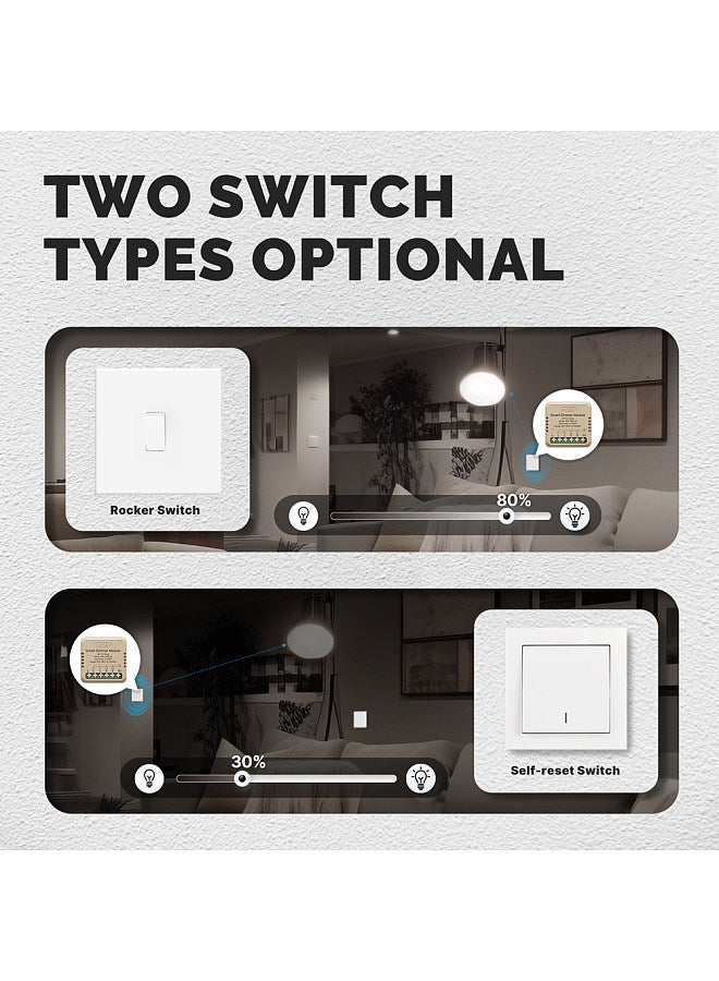 Tuya WiFi Intelligent Switch Dimmer DIY Module Light Switch Mobilephone APP Remotely Control Activate Home Devices Compatible with Alexa and Google Assistant for Voice Control