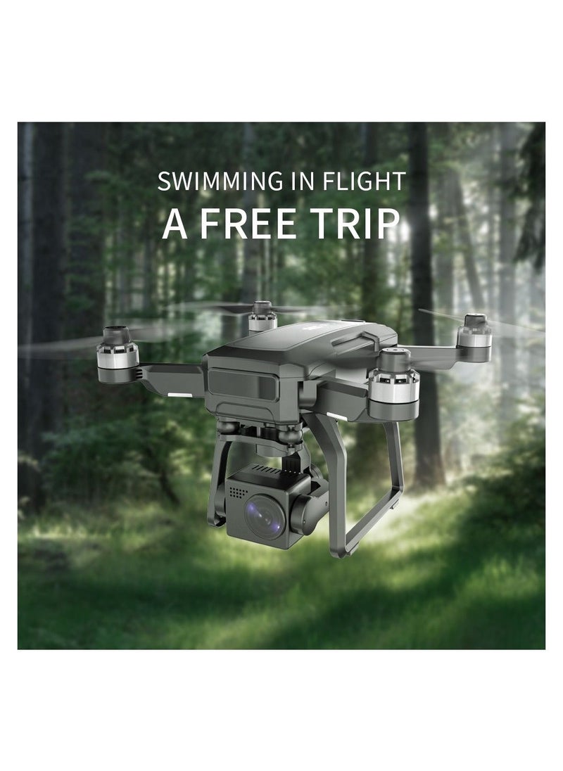 F7 GPS Drones with Camera for Adults 4K 3-Axis Gimbal 25+25 Mins Flight Time Night Shooting Brushless Motor （2 battery）