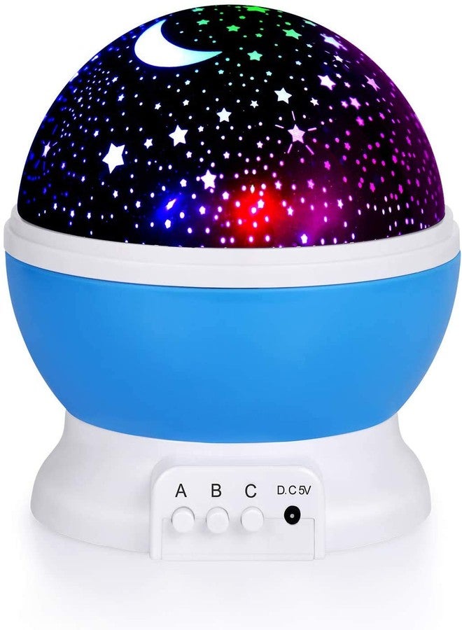 SUNNEST Plastic Night Light, Blue, Projector, Pack of 1 USB Cable, Manual