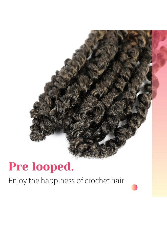 BOHOBABE The BOHOBABE Pre-twisted Passion Twist Crochet Hair 8 Inch Short Pre-looped Crochet Passion Twist Braiding Hair 8 Packs (T27) - Image 5