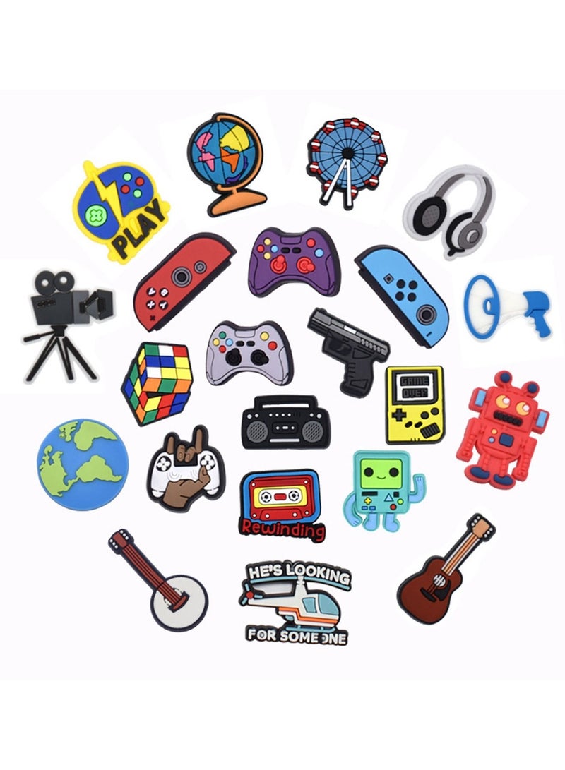 22 Pcs Crocs Bracelet Wristband Wear Shoes Decorations Charms Accesories For backpack pencil Case Cup Cover  - Image 1