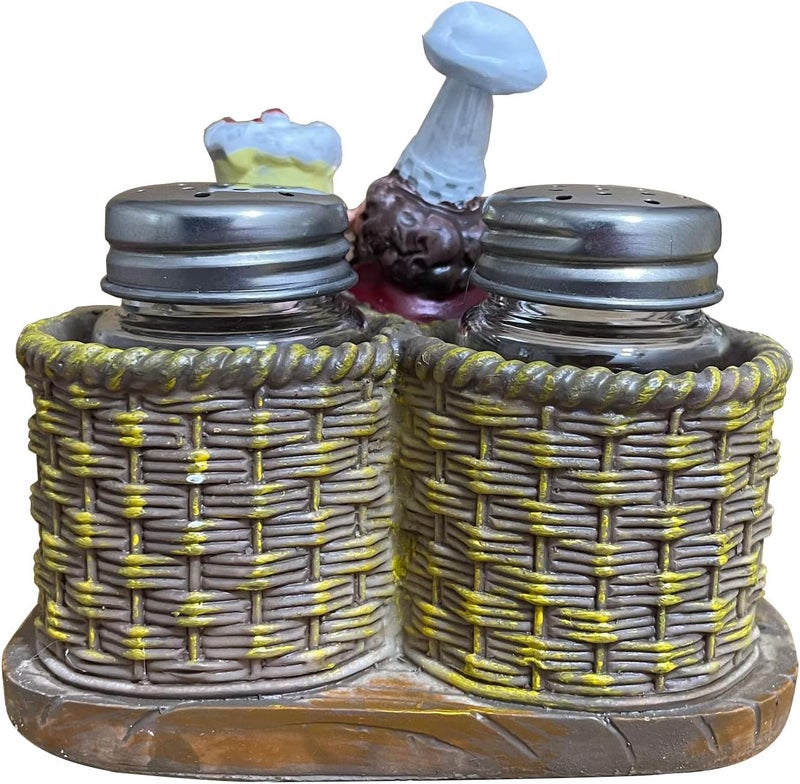 SMANTA Premium Salt And Pepper Seasoning Shakers Sets - Holding Cake French Chef Sculpture Decoration for Cafe, Steak House, Burger Restaurant,Bakery,Family Dining Table,Kitchen Gadget - Image 2