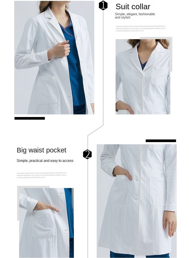 Gasin Medical Scrubs, Women's Scrubs, Long Sleeve Professional Medical Coats, Long Sleeve Medical Lab Coats, For Hospital Staff  - Image 5
