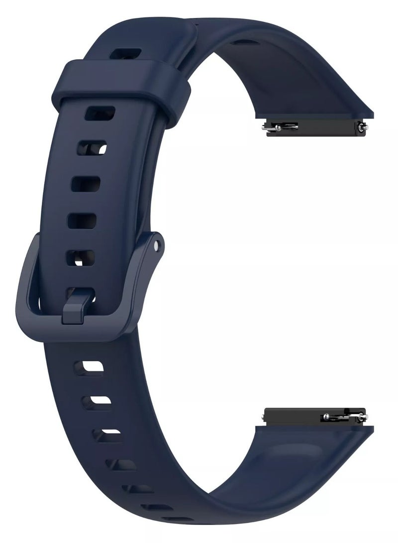 Watch Band For Huawei Band 7 Smartwatch Replacement Sport Bracelet Silicone Strap Blue - Image 1