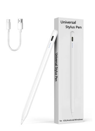 Universal stylus pen for touch screens compatible for iOS and Android devices (iPad iPhone laptop Samsung phones and tablets) for Drawing (White) - pzsku/Z223BDB691A735DA97472Z/45/_/1734951707/7f50c836-22b8-4304-a59d-ab3249908798